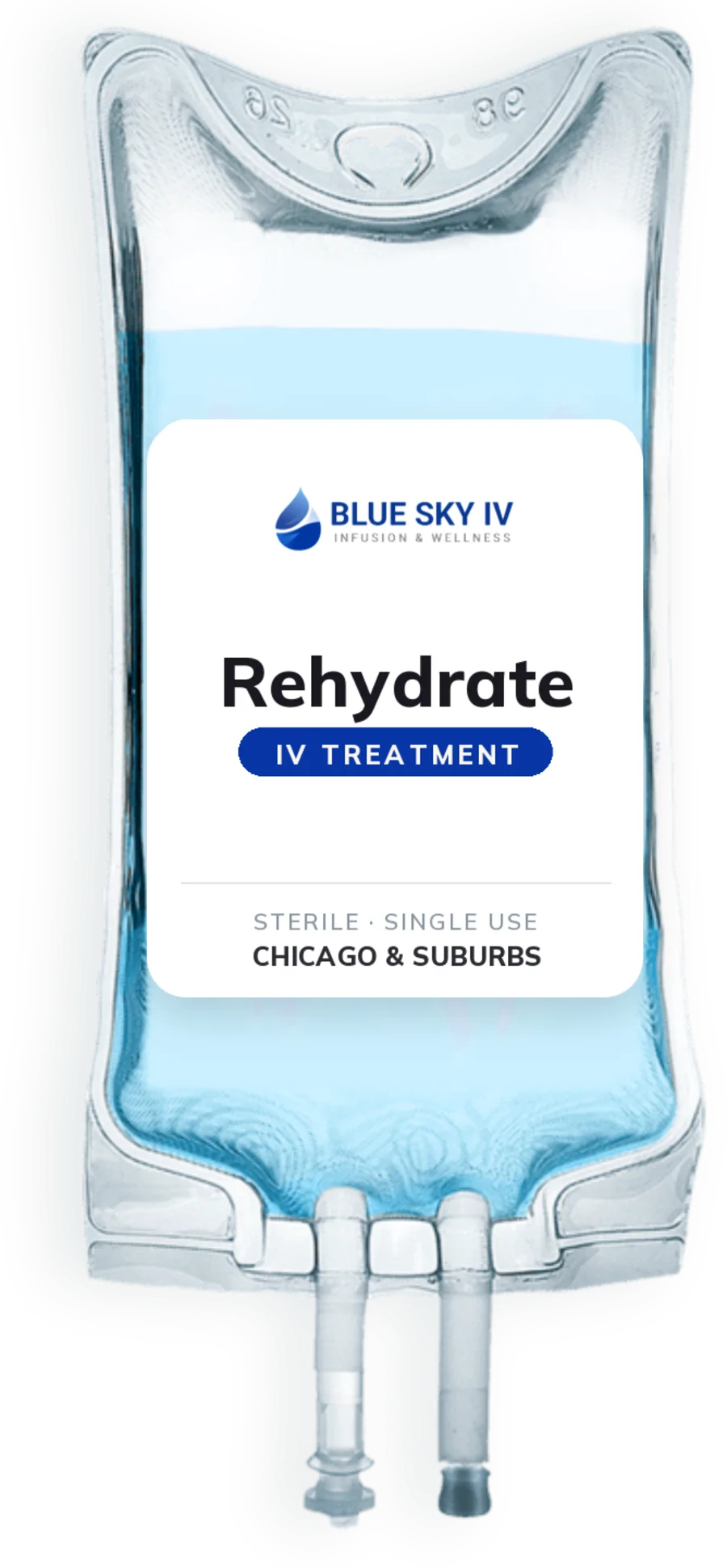 Blue Sky Rehydrate IV bag